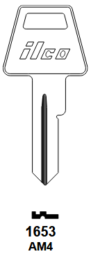 1653-AM4 for American Lock | Nickel-Plated