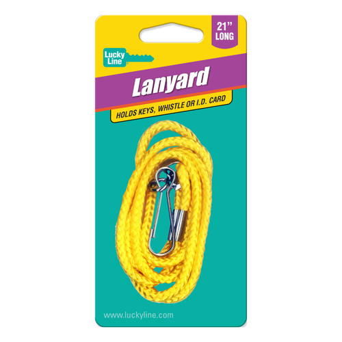 Sports Key Lanyard | 21-1/2" Length, Woven Nylon | 1 Each Per Card