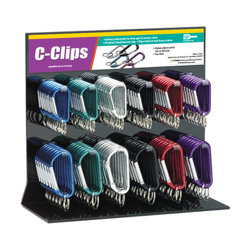 C-Clip Display Aluminum | Assorted | 126 Pieces