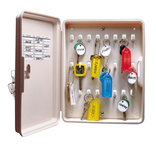 Key Organizer Cabinet |24 Hooks | Polypropylene with Mounting Screw | 1/Each