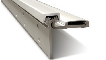 Aluminum Half Surface Geared Continuous Hinge | 83" | Clear