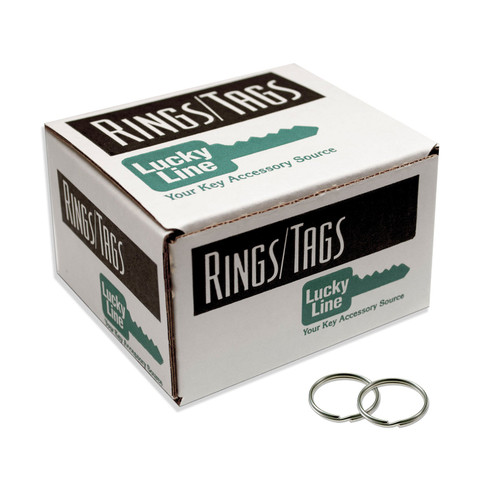 1/2" Nickel Plated Tempered Split Steel Ring | 100/Display Box