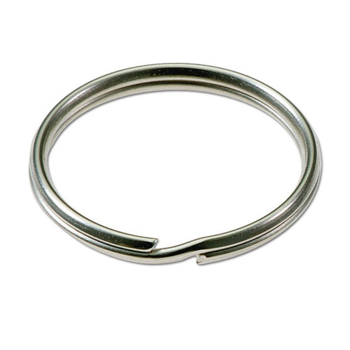 1-3/8" Nickel Plated Tempered Split Steel Ring | 100/Display Box
