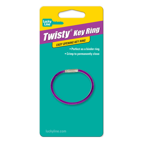 Twisty Key Ring, 5inch length | 1/ Card