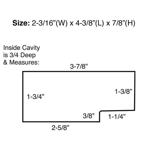 Jumbo Magnetic Key Hider with Mount Screw | 1/Card