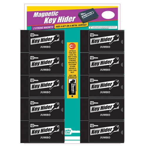 Jumbo Magnetic Key Hider | Magnetic Display | 10/Count