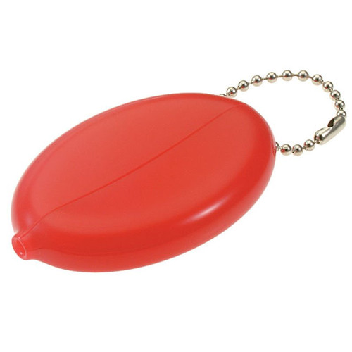 Key Coin Holder | 3" Length x 2" Width, Plastic with 4-1/2" Nickel Plated Steel Ball Chain | 1/Card