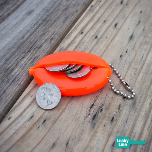 Key Coin Holder | 3" Length x 2" Width, Plastic with 4-1/2" Nickel Plated Steel Ball Chain | 1/Card