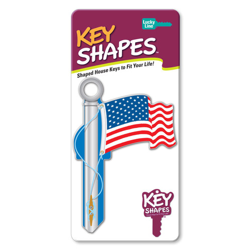 Key Shapes American Flag Kwikset | 1/Card