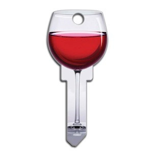 Key Shapes Red Wine Schlage | 1/Card