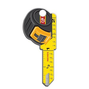 Key Shapes Tape Measure Kwikset | 1/Card