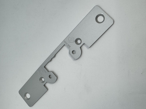 7400 Electric Strike Faceplate | 1-1/4" x 6-7/8" | Flat w/ Radius Corners | 628