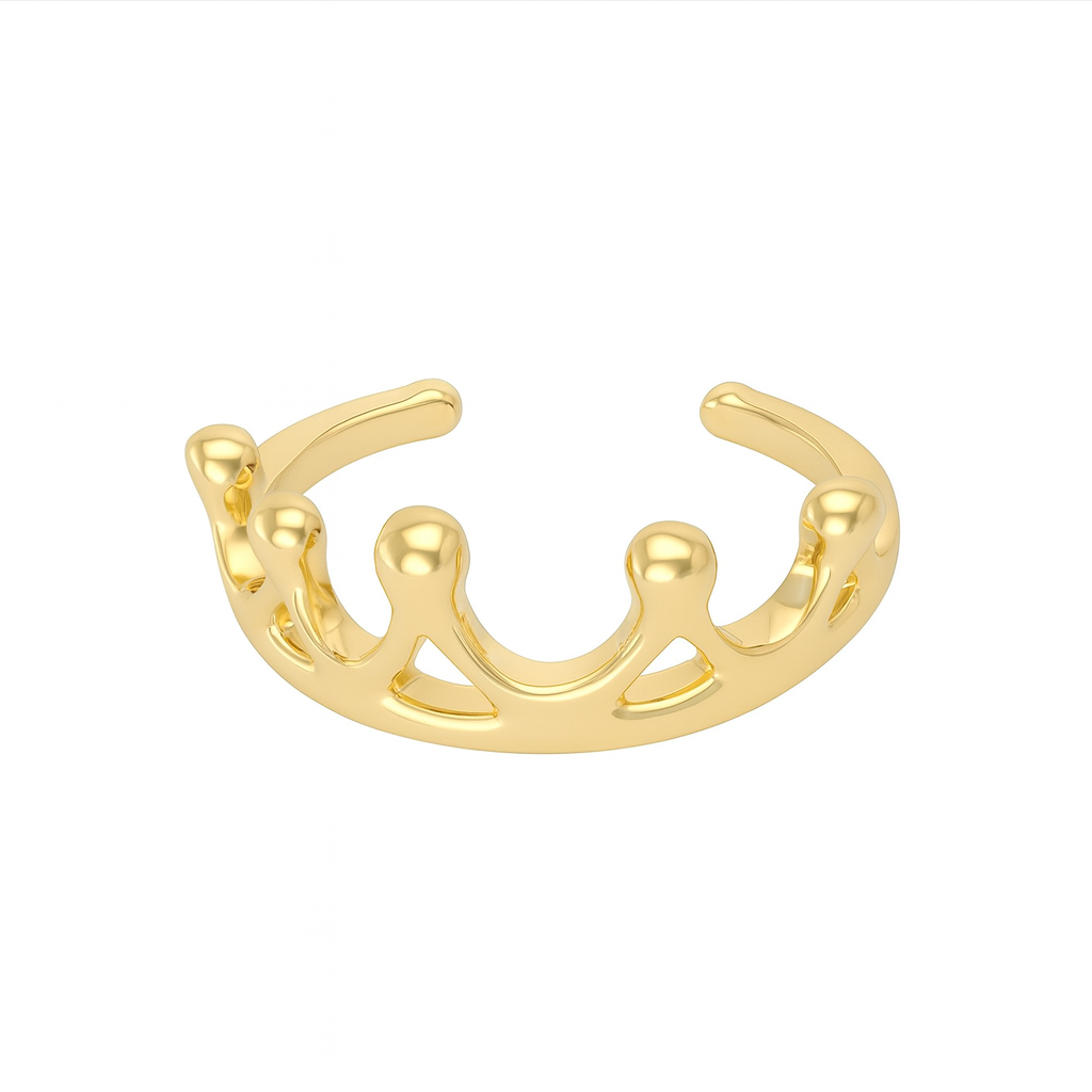 ZTA Crown Ring Adjustable (Gold) - Shawn Paul Jewelry