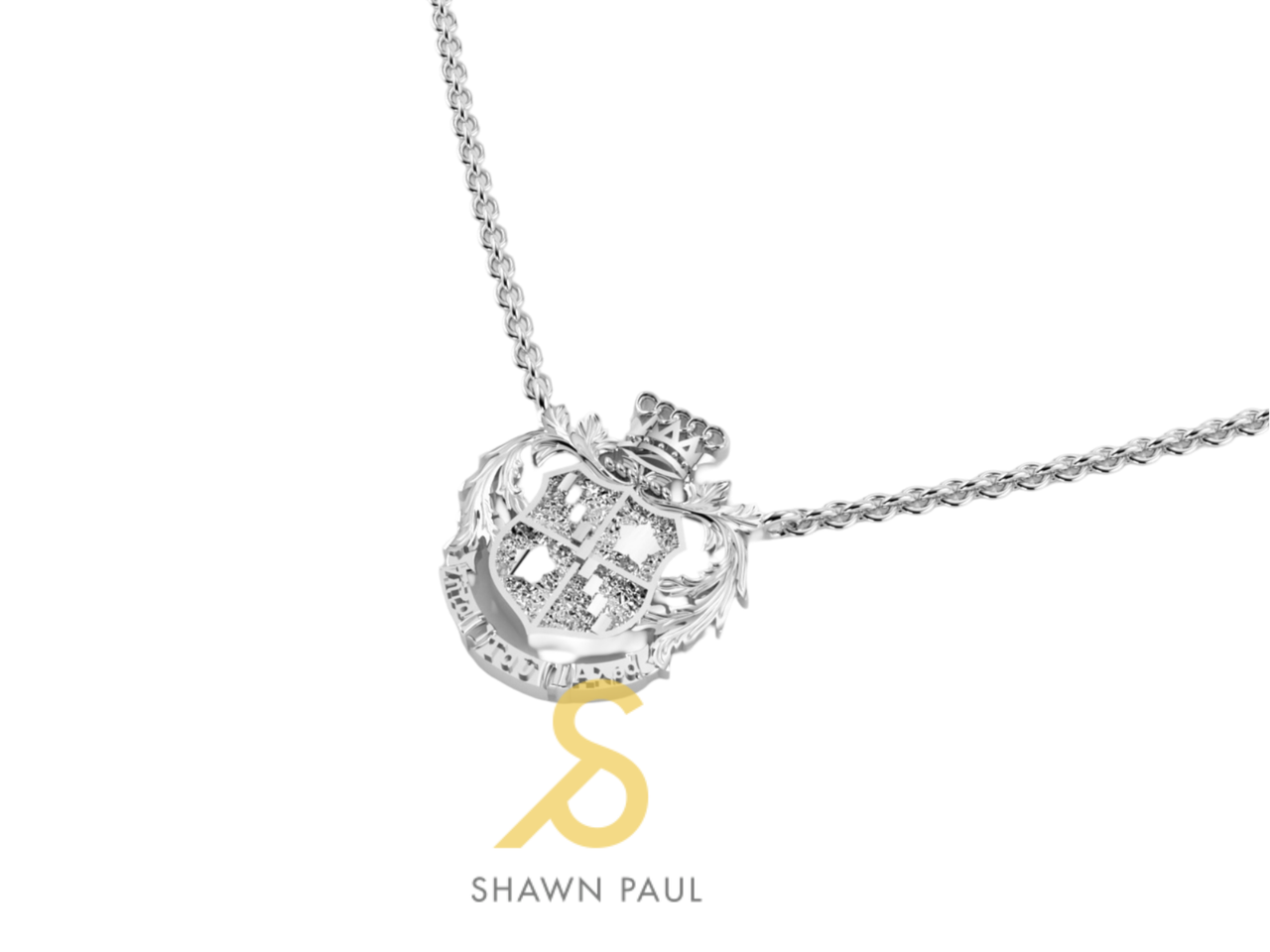 ZTA Crest Necklace - Sterling Silver