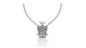 crest necklace - gamma phi beta sterling silver