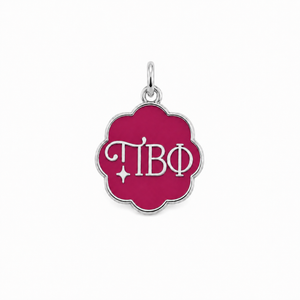 Greek Letters Charm - Silver