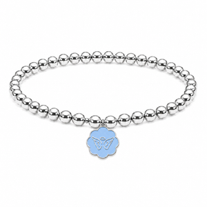 Angel Wings Charm on Silver Bracelet