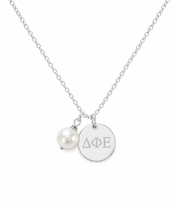 Coin + Pearl Drop Necklace