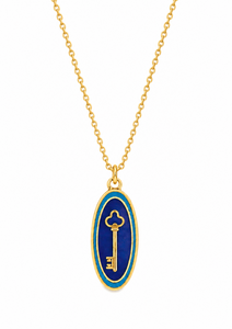 Fleurever Kappa Key Necklace - Gold