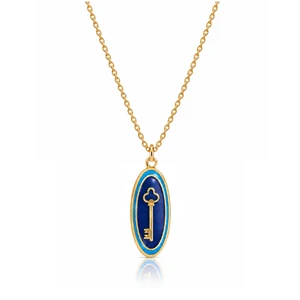 Fleurever Kappa Key Necklace - Gold