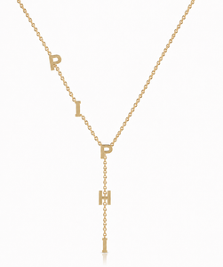 Lariat Necklace - Gold