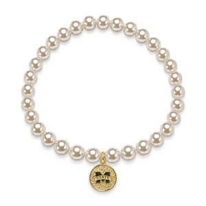 Double Side Coin Bracelet - Pearl Bead