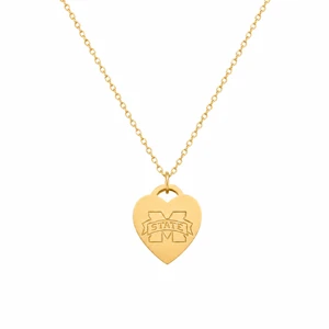 Heart Tag Necklace - Gold