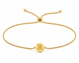 Mini Circle Bead Cinch Bracelet - Gold