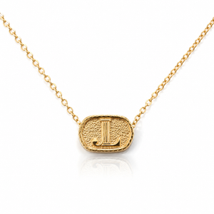 Plaque Necklace - Gold