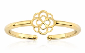 Infinity Rose Adjustable Ring - Gold