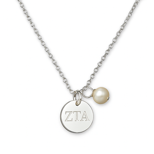 ZTA Sterling Silver Coin Necklace