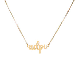 Alpha Delta Pi Script Necklace