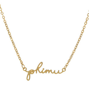 Phi Mu Script Necklace Phi Mu Script Necklace