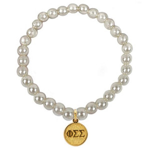 Phi Sigma Sigma Pearl Bracelet