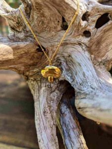 Mushroom Beaded Chain Necklace