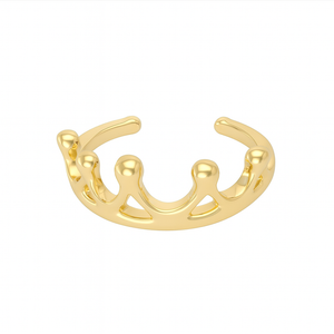 ZTA Crown Ring Adjustable (Gold)