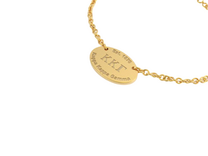 Oval Tag Necklace - Gold Kappa Oval Tag Necklace - Gold Kappa