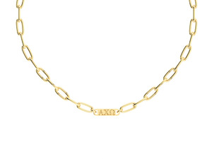 Alpha Chi Omega Bar Paperclip Necklace Alpha Chi Omega Bar Paperclip Necklace