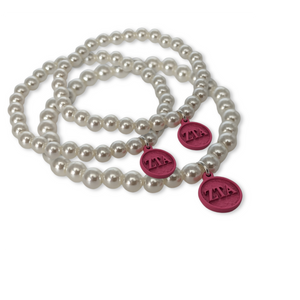 ZTA Pearl Bracelet - Think Pink ZTA Pearl Bracelet - Think Pink