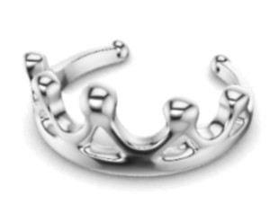 ZTA Crown Ring Adjustable (Steel Silver) ZTA Crown Ring Adjustable (Steel Silver)
