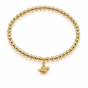 symbol gold bead bracelet turtle - dz