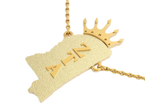ZTA Mississippi Pendant Necklace (Gold Plated, Sterling or 14K) ZTA Mississippi Pendant Necklace (Gold Plated, Sterling or 14K)