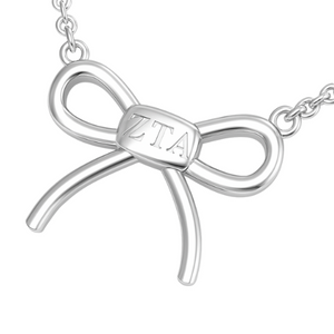 ZTA Bow Necklace - Sterling Silver or Gold ZTA Bow Necklace - Sterling Silver or Gold