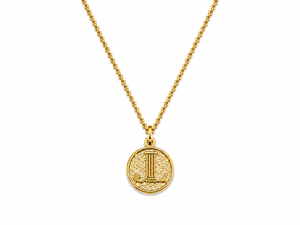 Coin gold necklace