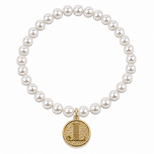 Pearl gold coin pearl bracelet