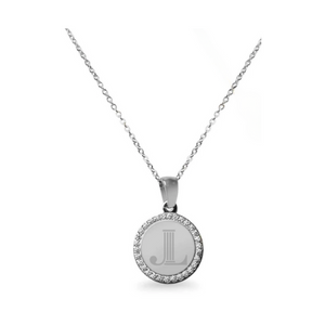 Junior League CZ Pendant Necklace - Steel Silver Junior League CZ Pendant Necklace - Steel Silver