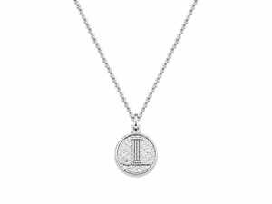 Coin sterling silver necklace