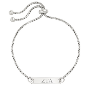 double-sided bar bolo cinch steel silver - zta