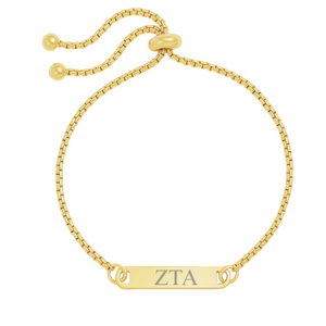 ZTA - Bolo Bracelet: Inline Bar - Gold ZTA - Bolo Bracelet: Inline Bar - Gold