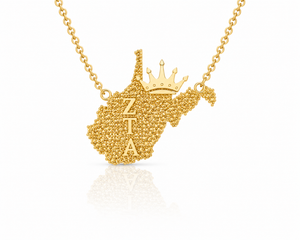 west virginia pendant necklace - zta